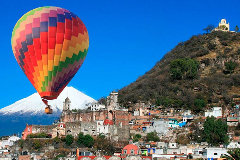 Los vuelos aerostáticos en globo en el Pueblo Mágico de Atlixco son experiencias maravillosas | Foto: Freepik / Gobierno de México