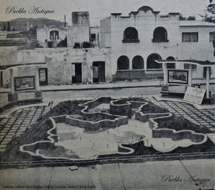 Este mapa de Puebla era muy querido por los niños que jugaban en el Jardín de la Alfabetización | Facebook Gustavo Velarde/Puebla Antigua