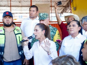 La Ceiba recibe atención prioritaria tras desastre natural, presidenta Sheinbaum atiende a damnificados