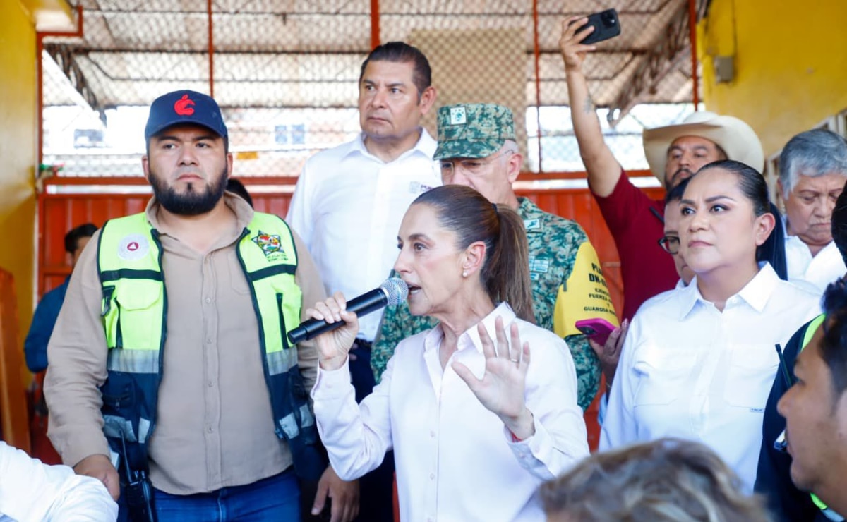 La Ceiba recibe atención prioritaria tras desastre natural, presidenta Sheinbaum atiende a damnificados
