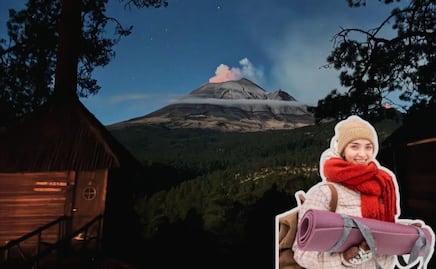 Lugares en Puebla con cabañas y volcanes llenos de nieve