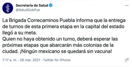 Brigada Correcaminos Puebla, lo que debes saber de la nueva etapa de vacunación