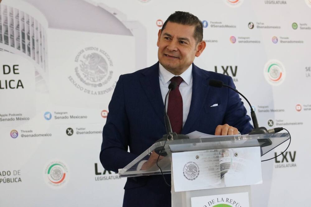 Alejandro Armenta habló sobre el proyecto ferroviario de AMLO | Fotos Especiales Para El Universal Puebla