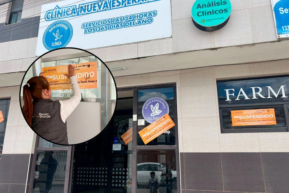 La Clínica Nueva Esperanza fue suspendida por irregularidades | Foto: Gobierno de Puebla