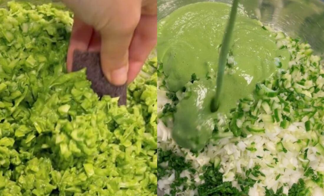 La “ensalada verde” de Melissa Ben que se viralizó en Tik Tok