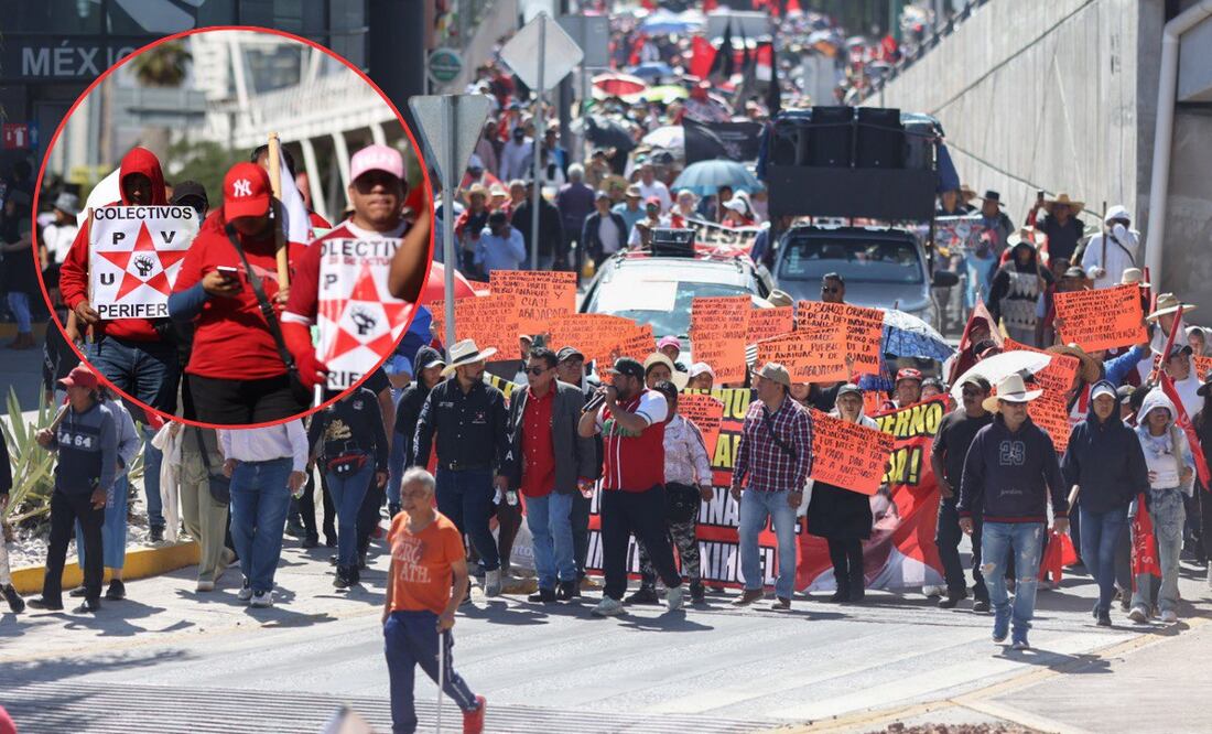 Protestas de la 28 de Octubre desquician la ciudad de Puebla | Foto: EsImagen