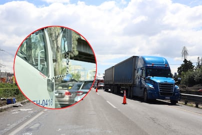 Con navajas, así se protegen los transportistas en la autopista México-Puebla