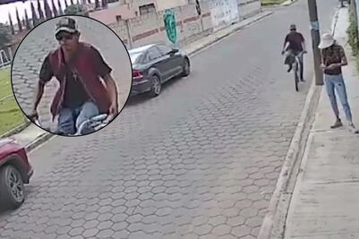 Captan momento en que hombre acosa a joven en plena calle de San Pedro Cholula