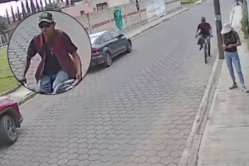 Captan momento en que hombre acosa a joven en plena calle de San Pedro Cholula