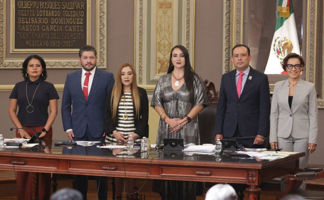 Amanda Gómez asumió su cargo al frente de la ASE el 19 de mayo del 2022 y rindió protesta en el Congreso de Estado | Foto: Agencia Es Imagen para El Universal Puebla