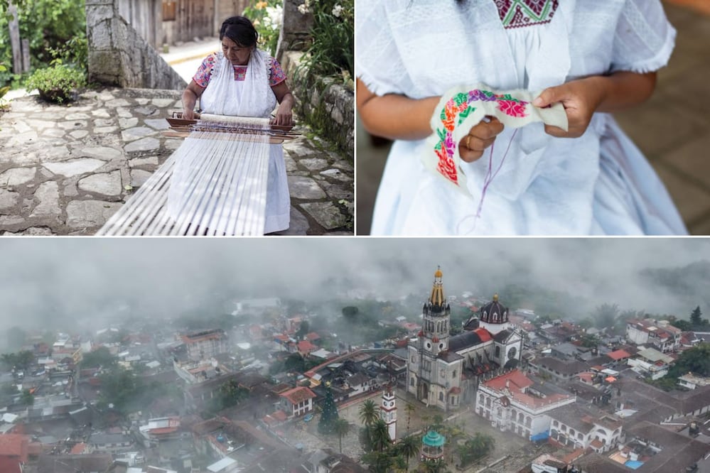 Uno de los Pueblos Mágicos de Puebla es reconocido por sus bordados y textiles elaborados a mano | Foto: México Desconocido / iStock / FB Hola Cuetzalan