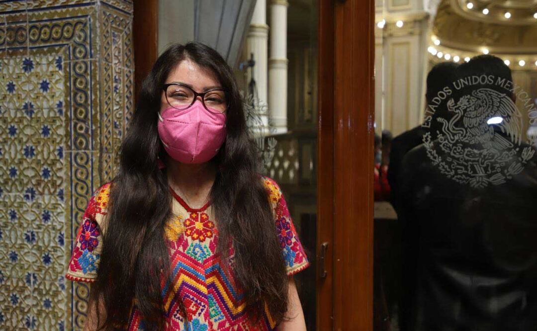 Elena Ríos acudió el jueves 2 de marzo a la sesión del Congreso de Puebla donde se aprobó la Ley Ácida | Foto: Agencia Es Imagen para El Universal Puebla