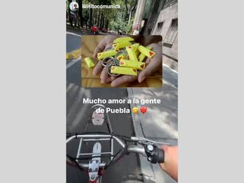 Luisito Comunica se ríe de la ciclovía de Puebla