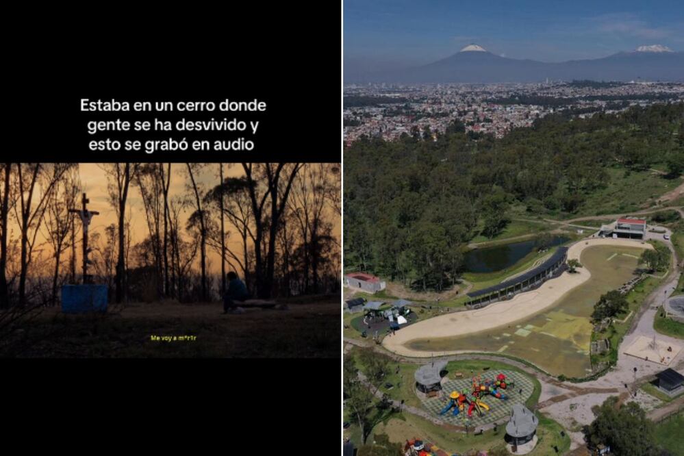 Graban psicofonía en el cerro de Amalucan | Foto: Captura de pantalla de TikTok / EsImagen