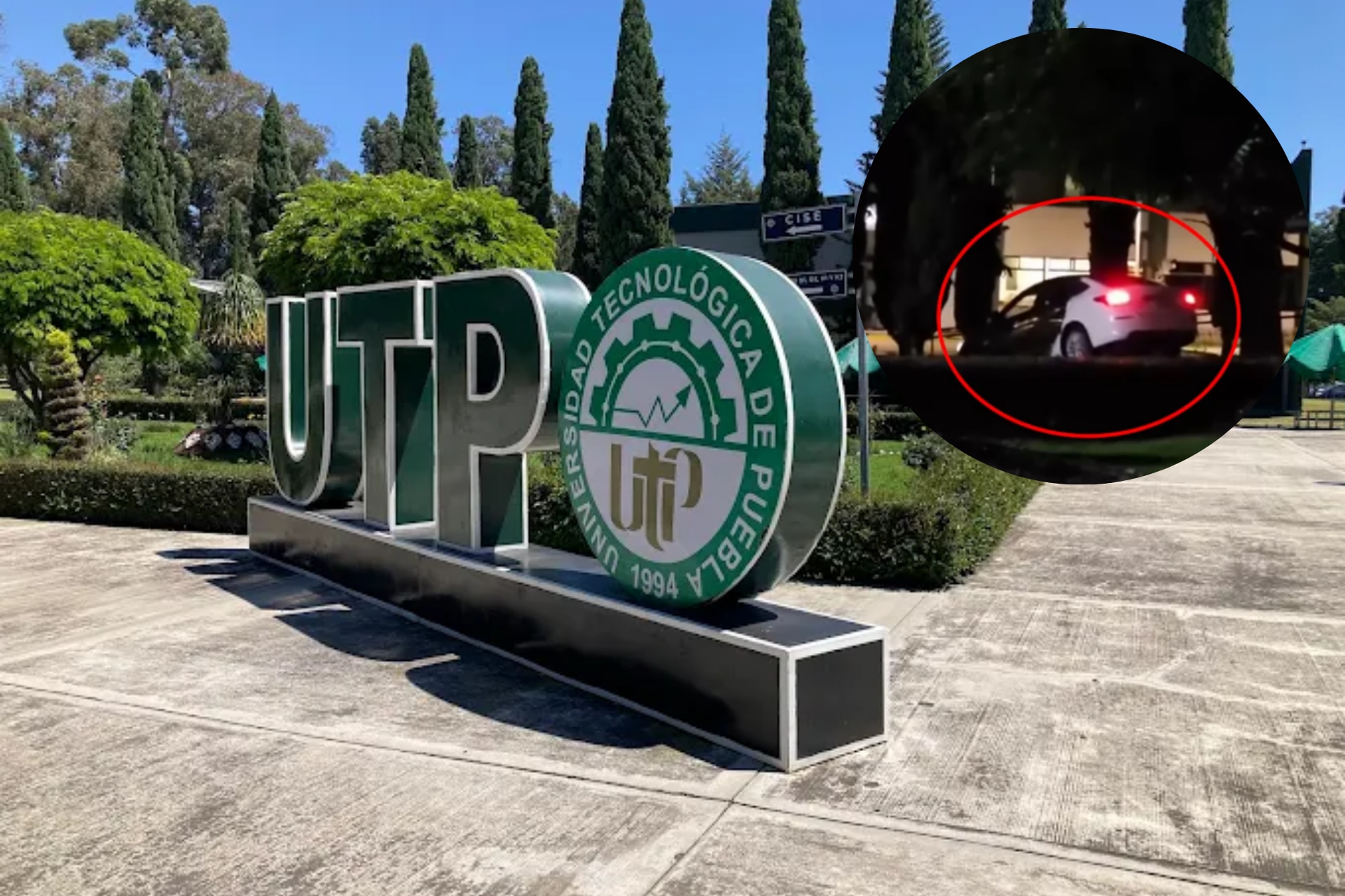VIDEO Estudiante de la UTP causa destrozos al ingresar ebria con su auto