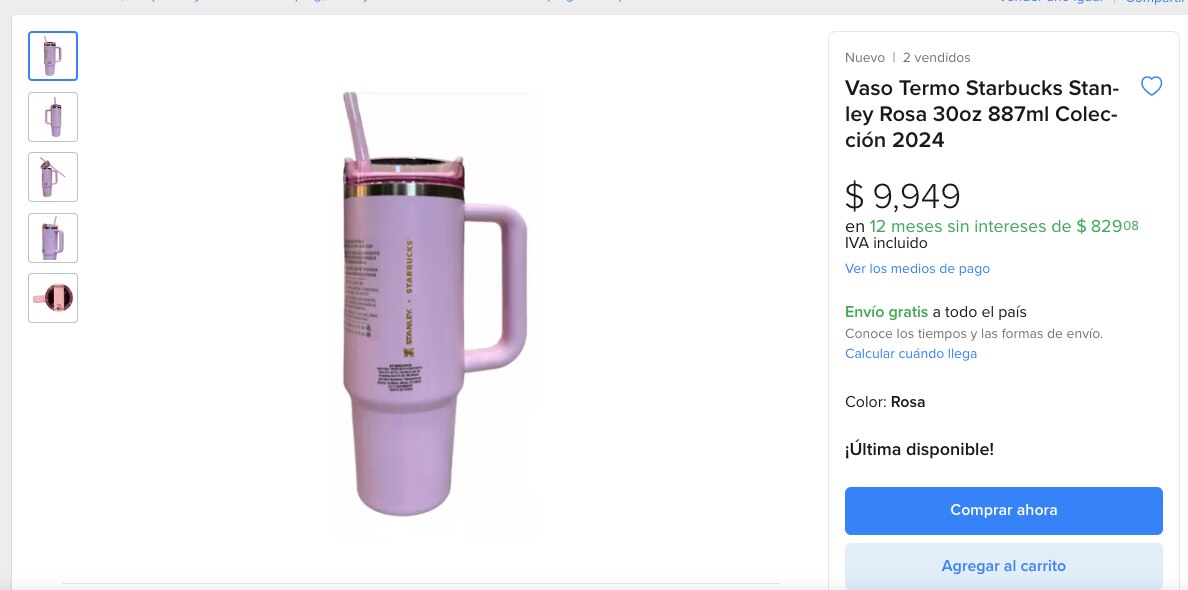 El termo rosa de Starbucks es muy codiciado entre los fans de la marca