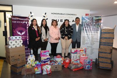 Voluntariado del Congreso recibe donación de víveres para afectados por el Huracán Otis