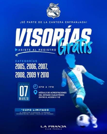Club Puebla busca sangre nueva para sus fuerzas básicas