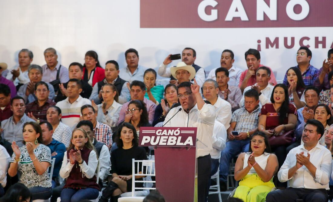 Julio Huerta emitió un mensaje a la militancia de Morena en Puebla | Foto: Agencia Es Imagen para El Universal Puebla