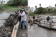 Lluvias dañan el Paso de los Gallos por la creciente del río Atoyac en Puebla