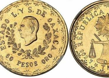 Esta es la rara moneda de 60 pesos que es muy cotizada entre los coleccionistas