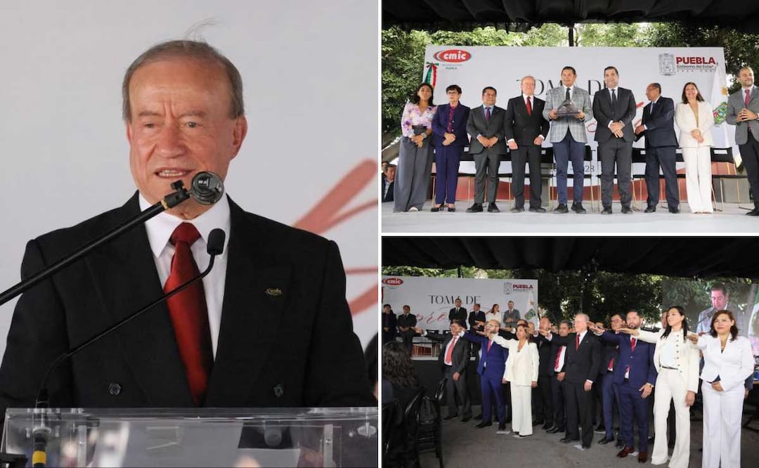 Raymundo del Valle Lafont asumió la presidencia de la CMIC Puebla | Foto: Gobierno de Puebla