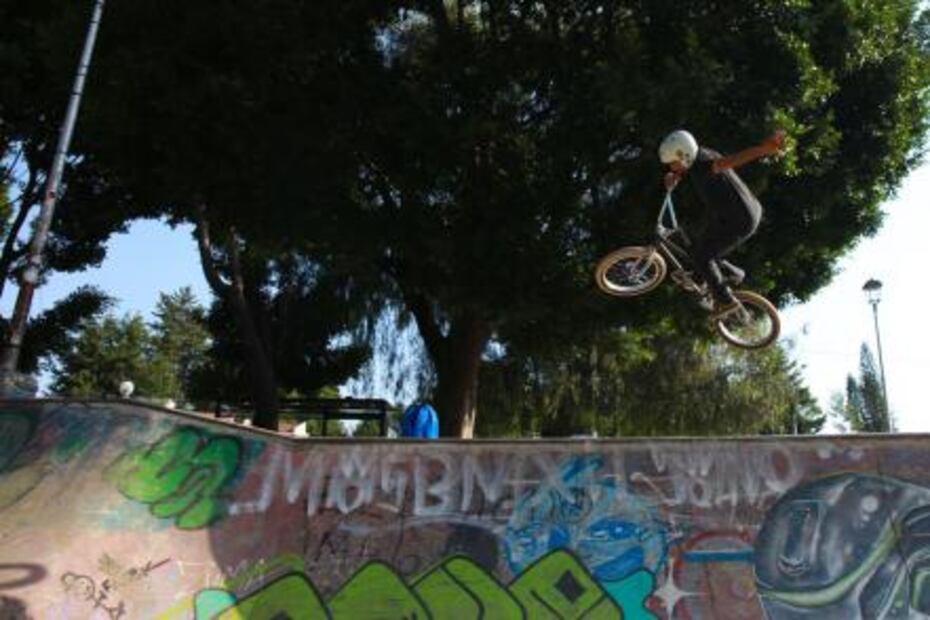 El Champy practica ciclismo BMX desde hace 18 años