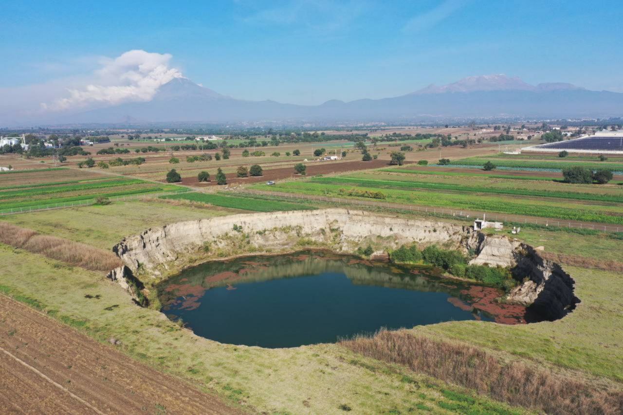 En el 2024, el socavón de Santa María Zacatepec cumplirá tres años de aparición | Agencia Es Imagen para El Universal Puebla