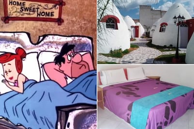 Así es Rocadura, el motel temático de los Picapiedra en Puebla