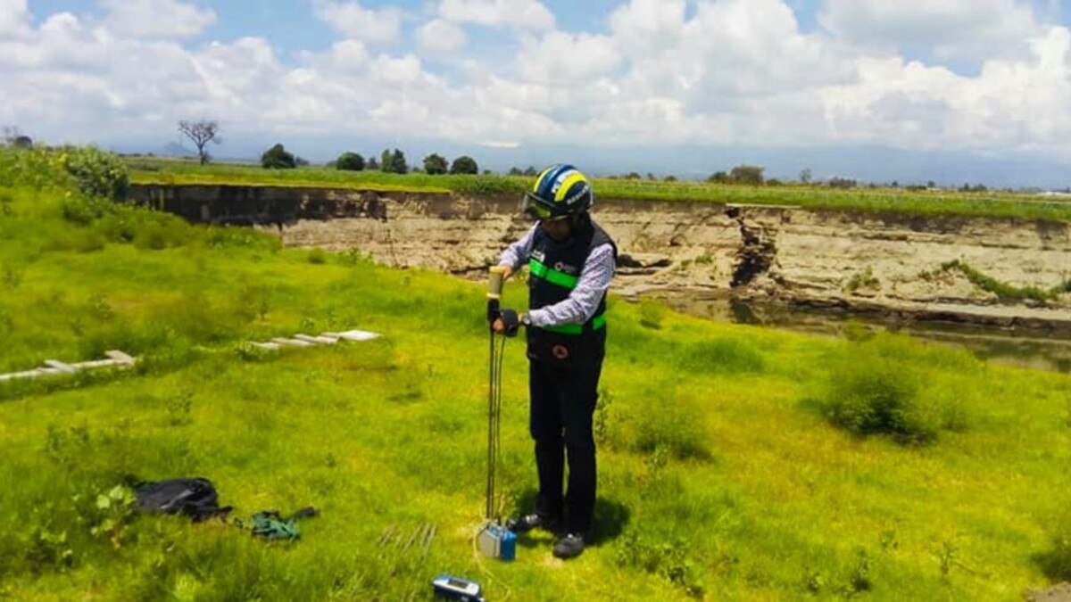 Socavón de Puebla. PC Estatal y CENAPRED realizan estudios y monitoreo