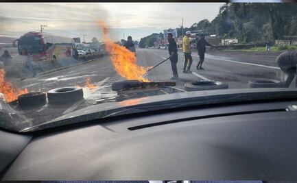 Bloquean la México-Puebla por desaparición de Alondra Soledad