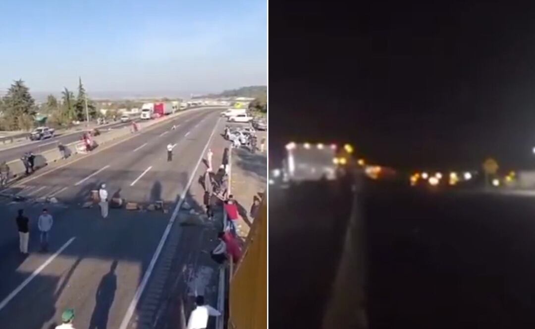 Ejidatarios de Santa Rita Tlahuapan bloquearon la autopista México-Puebla | Foto: RRSS