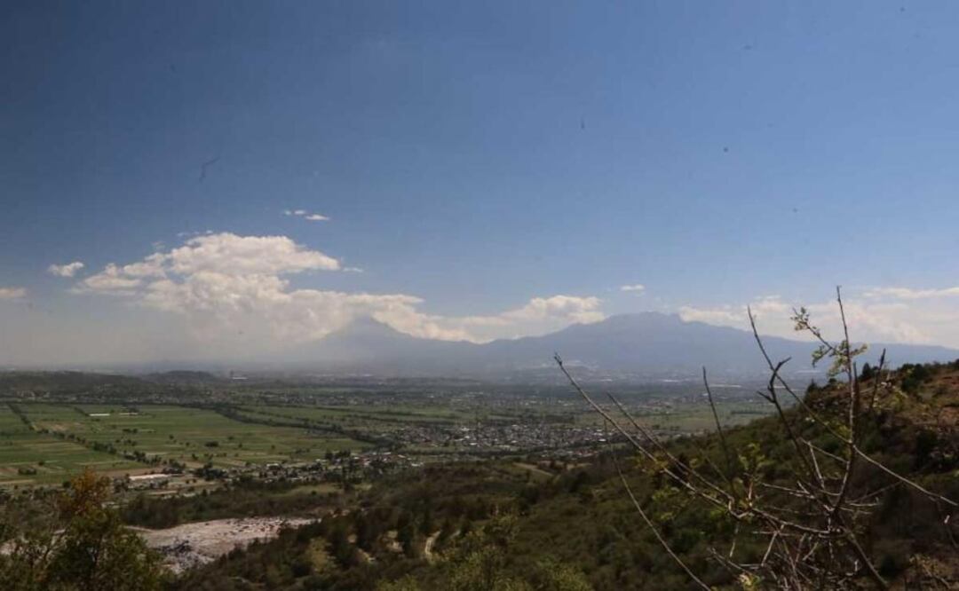 Desde Tlaxcala se puede observar al volcán Popocatépetl en todo su esplendor