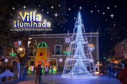 Villa iluminada Atlixco 2022. Los dos espectáculos de luces que puedes visitar en este Pueblo Mágico