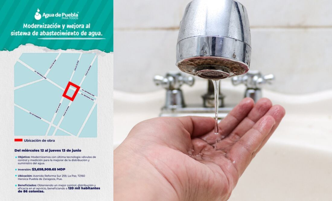 Agua de Puebla para Todos realizará trabajos que impactarán a varias colonias/ Foto Es Imagen, Redes Sociales