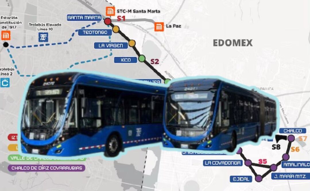 El trolebús elevado será inaugurado el lunes 12 de mayo | Foto: SCT/Gobierno Edomex