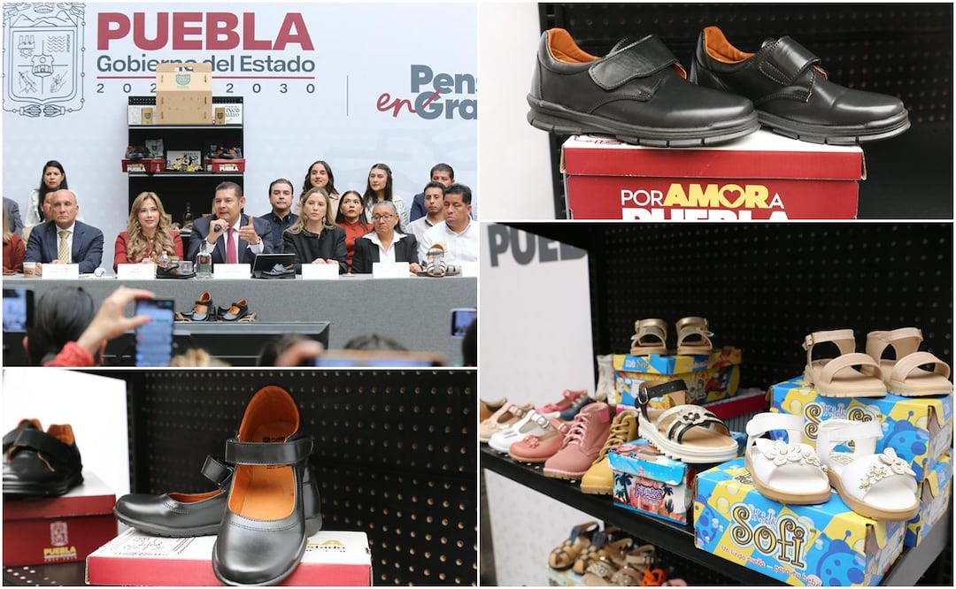 “En Puebla quien vende zapatos de manera ilegal comete un delito y se le aplicará la ley. Vamos a respaldar a la industria zapatera local y nacional”, afirmó el mandatario | Foto: Gobierno del Estado