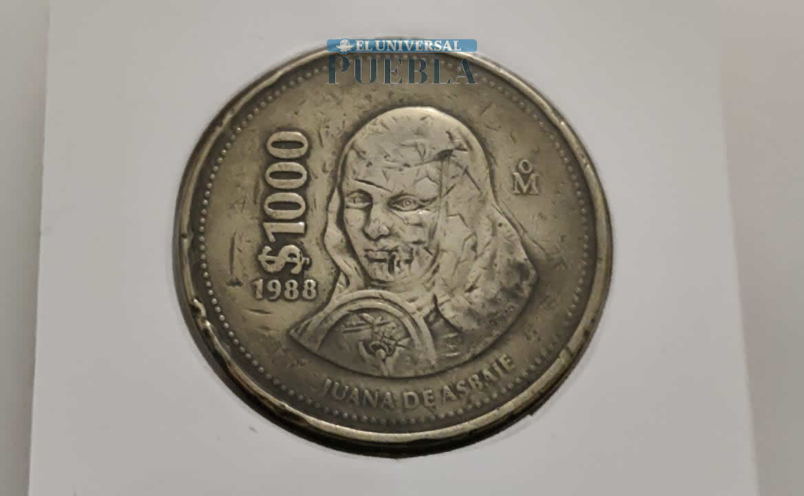 Cuál es el valor de la moneda de 1000 pesos de Sor Juana que fue acuñada en bronce