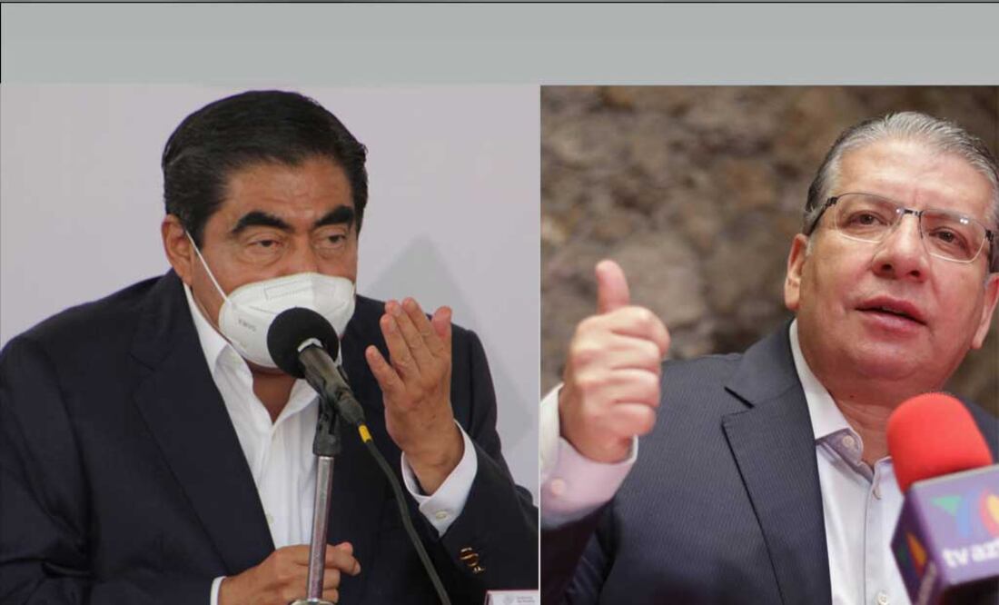 Miguel Barbosa y Enrique Doger | Foto: Agencia Es Imagen para El Universal Puebla