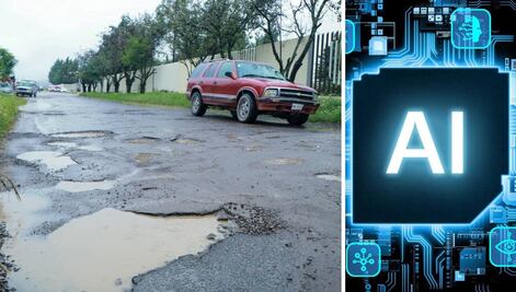 Inteligencia Artificial detecta baches para evitar que tu auto caiga en ellos