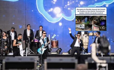 Recupera FGE Puebla instrumentos de Los Ángeles Azules en San Martín Texmelucan