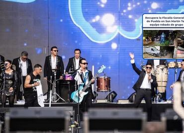 Recupera FGE Puebla instrumentos de Los Ángeles Azules en San Martín Texmelucan