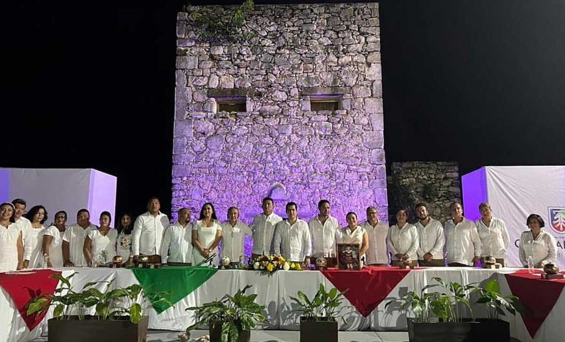 El alcalde de Chignahuapan, Lorenzo Rivera, y una comitiva de regidores, viajaron el 10 de septiembre a Bacalar, en Quintana Roo | Foto: Facebook de Lorenzo Rivera