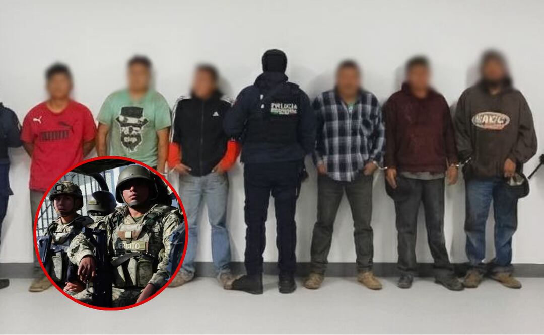 Los detenidos quedaron a disposición del Agente del Ministerio Público | Foto: SSP