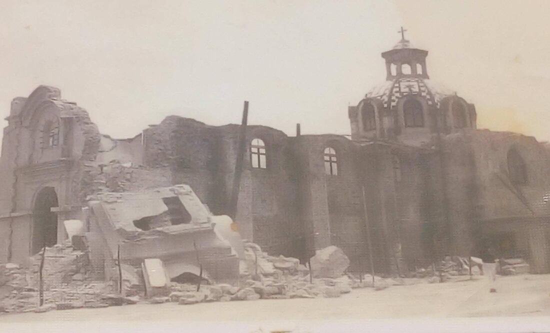 Varios templos e inmuebles se derrumbaron tras el sismo de agosto de 1973 | Twitter Puebla Antigua