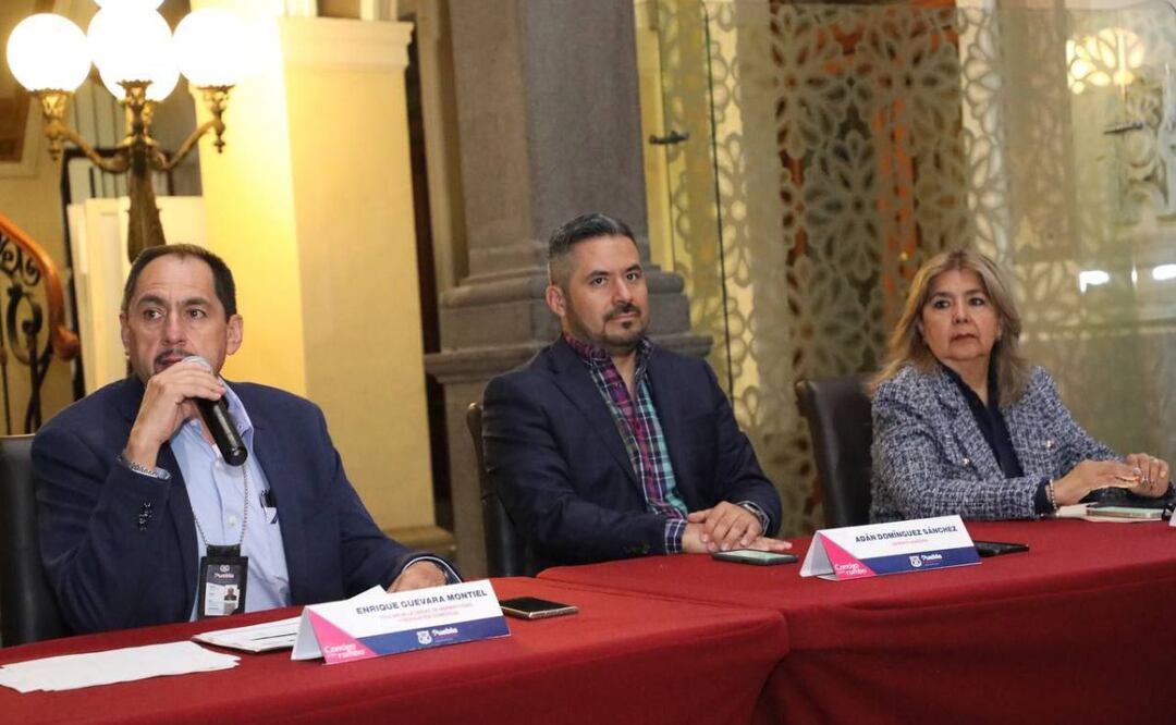 Autoridades del gobierno municipal hicieron un balance del programa Escudo Puebla | Foto: Especial