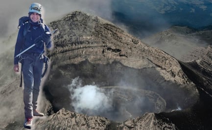 VIDEO Alpinista logra llegar al cráter del volcán Popocatépetl y obtiene una imagen inédita