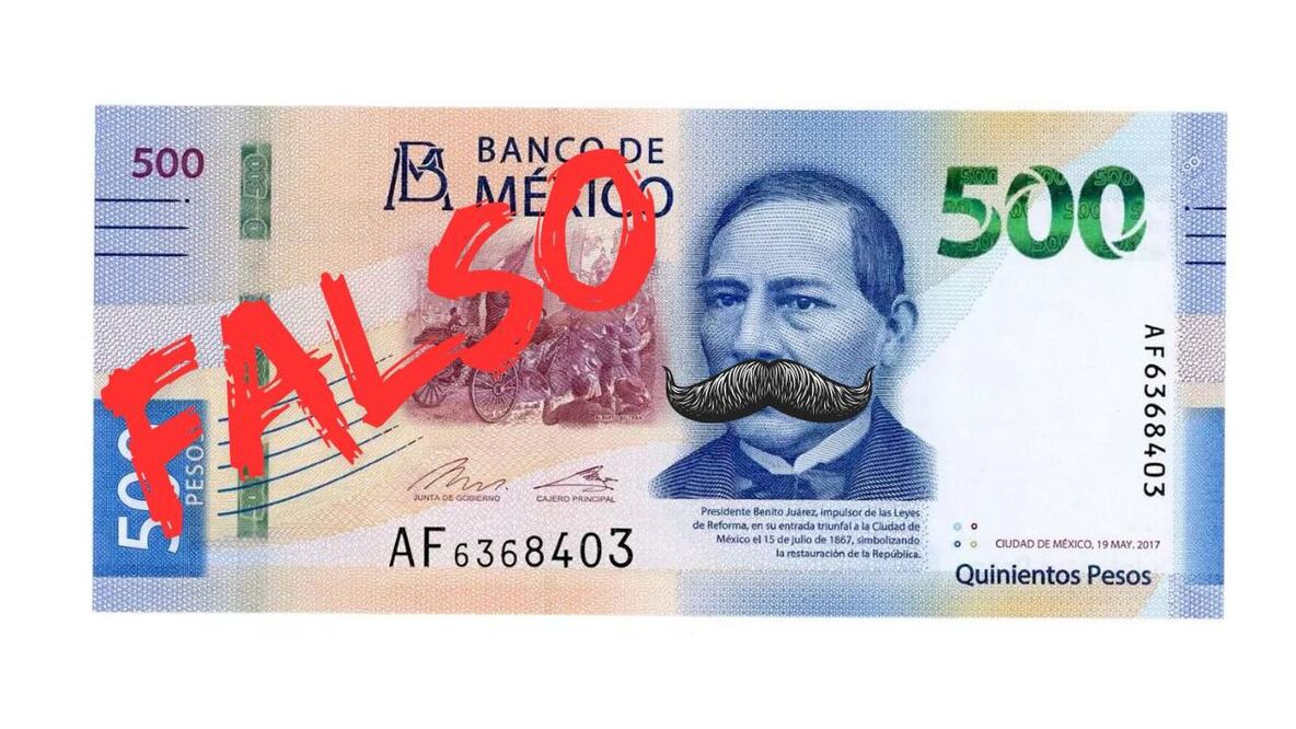 Cuidado con los billetes falsos de 500 pesos / FOTO: Canvas