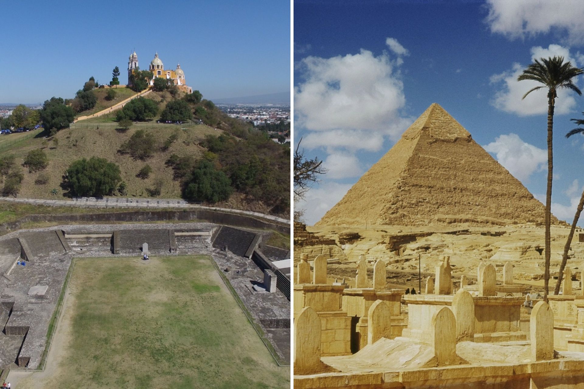 ¿Cuál pirámide es la más grande, la de Egipto o la de Cholula?
