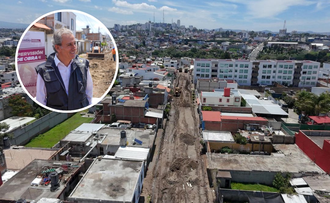 Pepe Chedraui da el arranque de obras viales en la Junta Auxiliar Ignacio Romero Vargas | Foto: Ayuntamiento de Puebla/Especial.